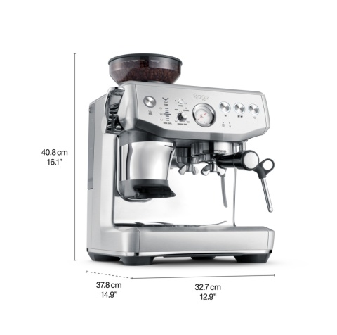 Ekspres kolbowy SAGE SES876BSS Barista Express Impress SREBRNY