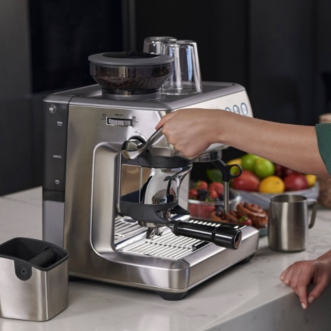 Ekspres kolbowy SAGE SES876BSS Barista Express Impress SREBRNY