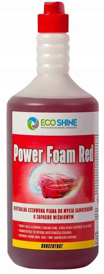 ECO SHINE CAR POWER FOAM RED 1L aktywna piana