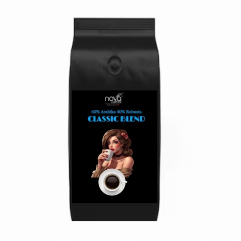 NATURALNA KAWA ZIARNISTA nova COFFEE Classic Cream 60% arabica, 40% robusta 1kg