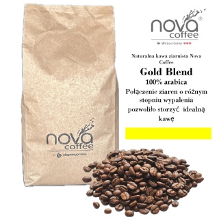NATURALNA KAWA ZIARNISTA nova COFFEE Gold 100% Arabica 1kg