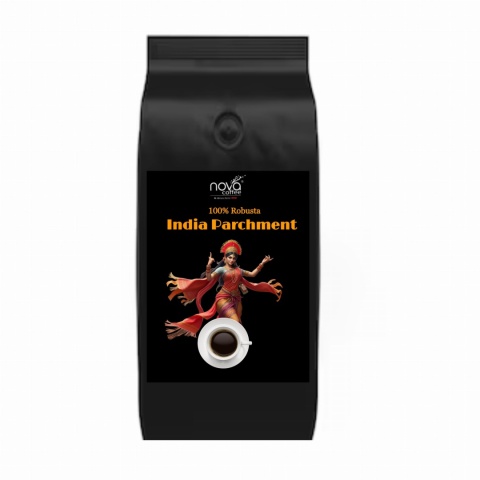 NATURALNA KAWA ZIARNISTA nova COFFEE India Parchment 100% Robusta