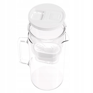 Dzbanek filtrujący wodę szklany Wessper Aquamax D2 z licznikiem 3 l Biały