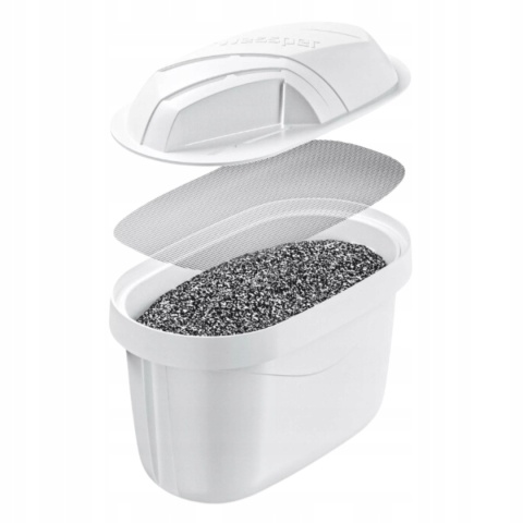 Dzbanek filtrujący wodę szklany Wessper Aquamax D2 z licznikiem 3 l Niebieski