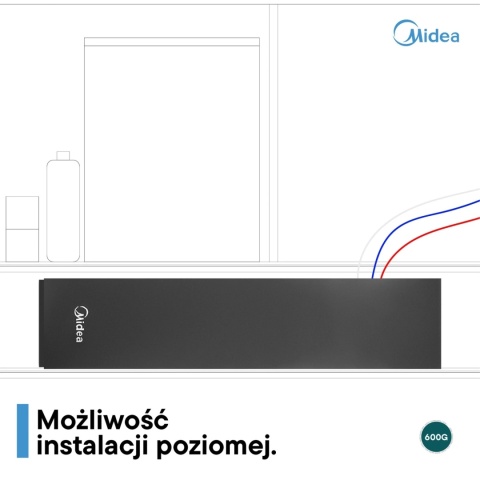 Filtr odwróconej osmozy Midea CWRC600-A106 600G z wbudowaną pompą oraz aplikacją -osmoza